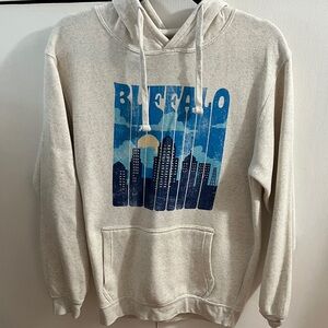 Buffalo Skyline Graphic Hoodie - Beige